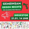 Gemeinsam gegen Rechts Demo